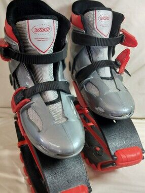 Kids Grey and Red Kangaroo Shoes